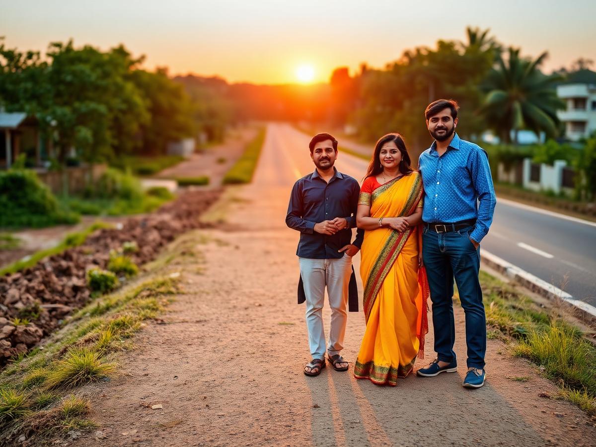 Family at Lotus Dreams site