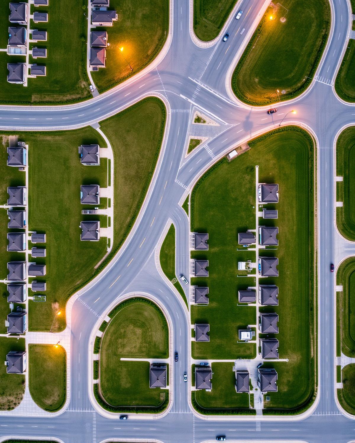 Aerial layout view of Lotus Dreams plots